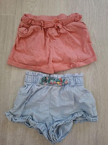 Lot 2 shorts 12 et 18 mois TAO