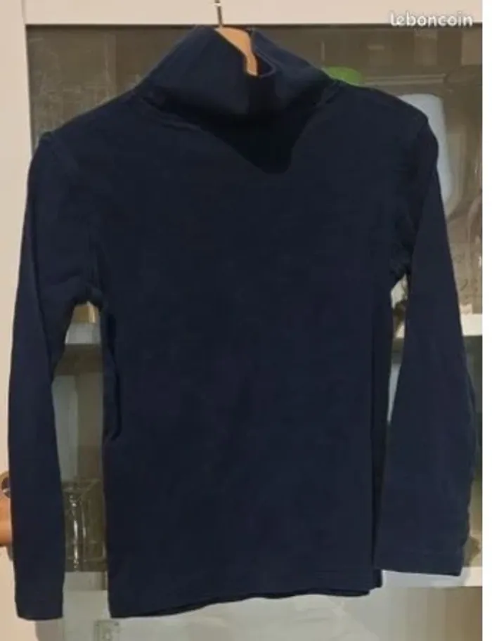 Sous pull bleu dinosaure - photo numéro 3