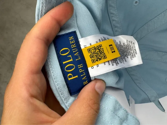 Casquette Ralph Lauren Bleu Clair Logo Brodé Neuve - photo numéro 8