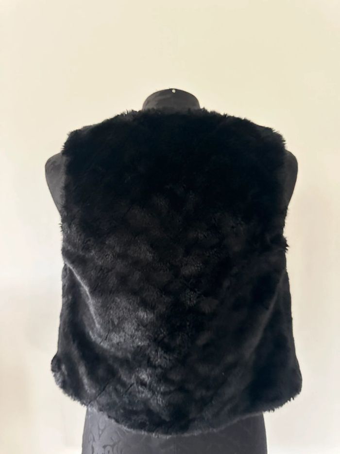 Gilet fausse fourrure noir - photo numéro 3