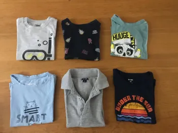 Lot 6 t-shirt manches courtes 3 ans
