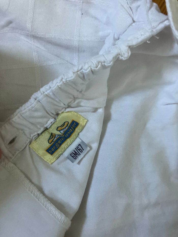 Robe combi 6 mois blanche - photo numéro 4