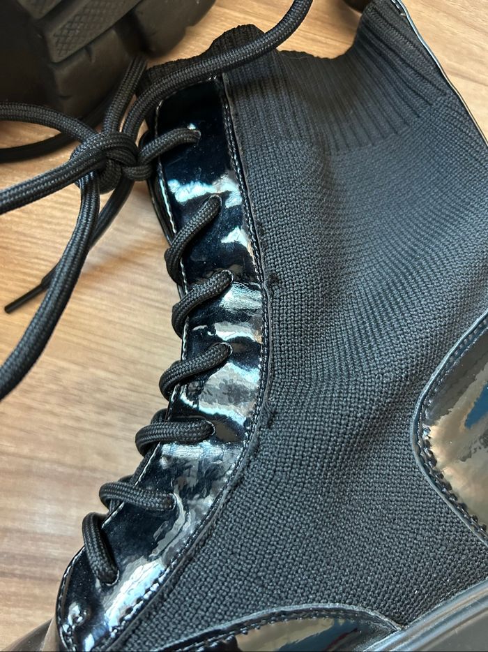 Bottines noires bi-matière Boutique Indépendante Taille 37 - photo numéro 7