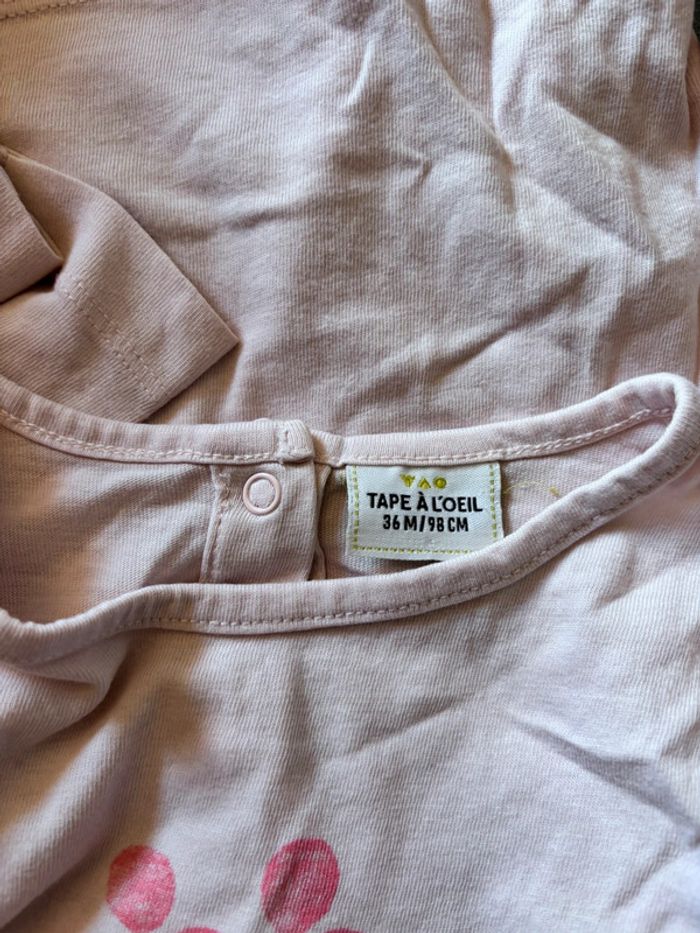 🌻T-shirt manche longue 3 ans tape à l’œil🌻 - photo numéro 2