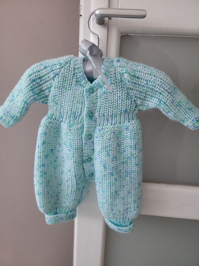 Combinaison laine fait main