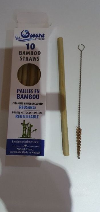 Pailles en bambou réutilisable