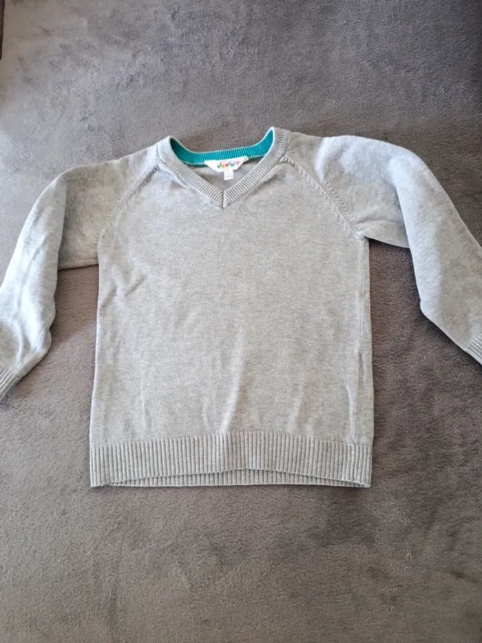 Pull léger, col V 4 ans, Kidkanaï - photo numéro 4