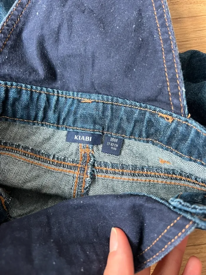 Salopette en jeans 18M - photo numéro 3