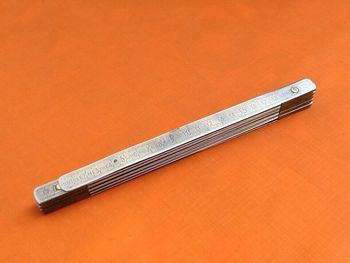 Double mètre pliant LJM (Justin Ledru Manufacture) DURALUMIN