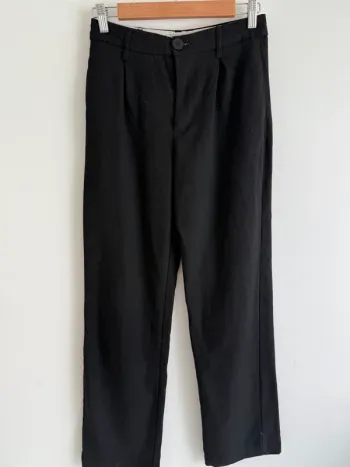 Pantalon droit noir Bershka