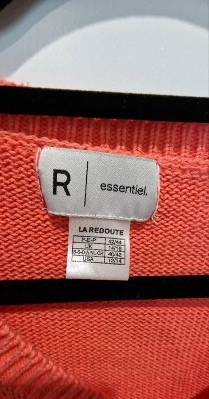 pull coton orange La redoute T42/44 - photo numéro 2