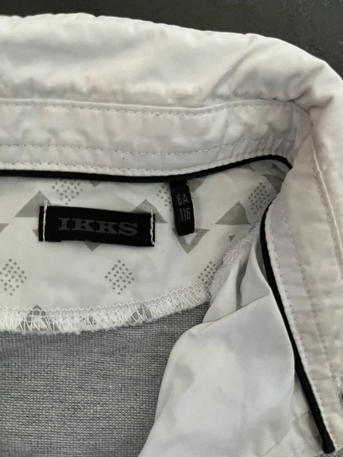 Polo gris IKKS 6 ans - photo numéro 3