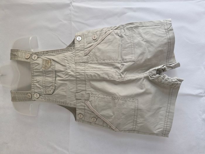 Salopette courte garçon 18 mois Tex Baby Beige