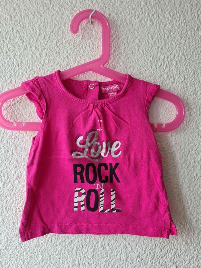 tee-shirt rose pik ouic