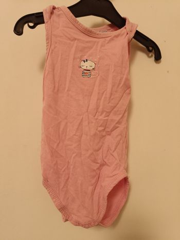 Body sans manches rose Poco Piano - 9/12 mois (71-74 cm)