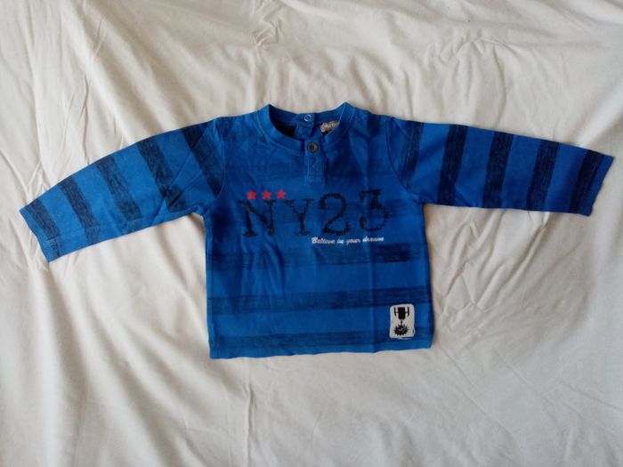 Lot de 2 t-shirts manches longues 24 mois - photo numéro 2