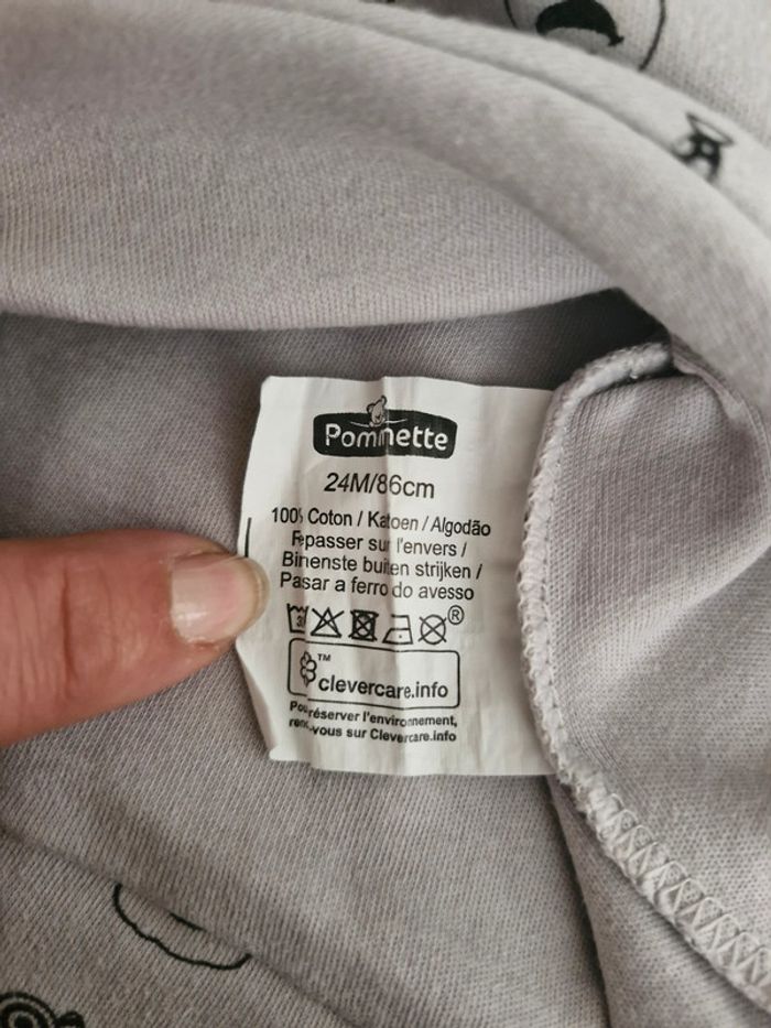 🎯 Ensemble bébé - Pommette - Taille 24 mois - Body manches longues/Bonnet - Coton - photo numéro 11