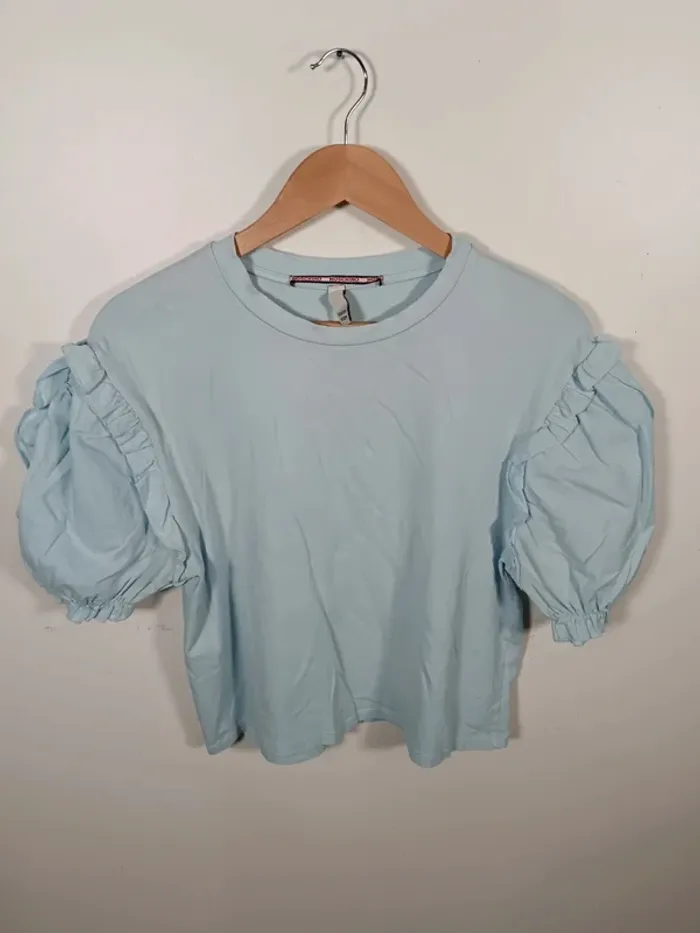 C21 t-shirt turquoise Moshino T1/T2