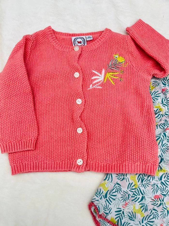 Gilet et robe bébé fille la compagnie des petits - photo numéro 2