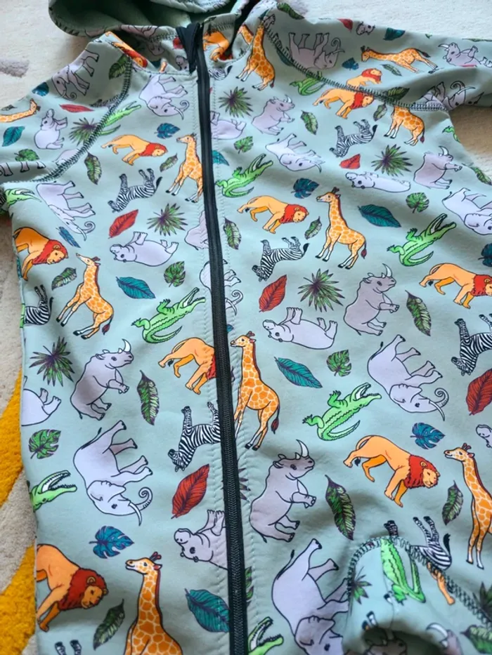 Combinaison de pluie iELM softshell animaux savane 98 cm 3 ans