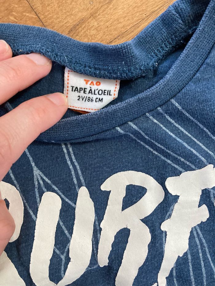 T-shirt MC bleu - photo numéro 3