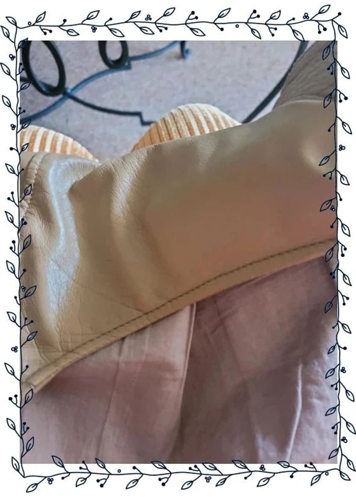 Veste en cuir marron - photo numéro 7