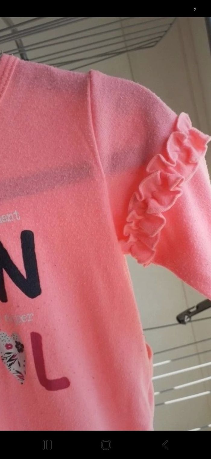 Pyjama coton rose 12mois - photo numéro 4