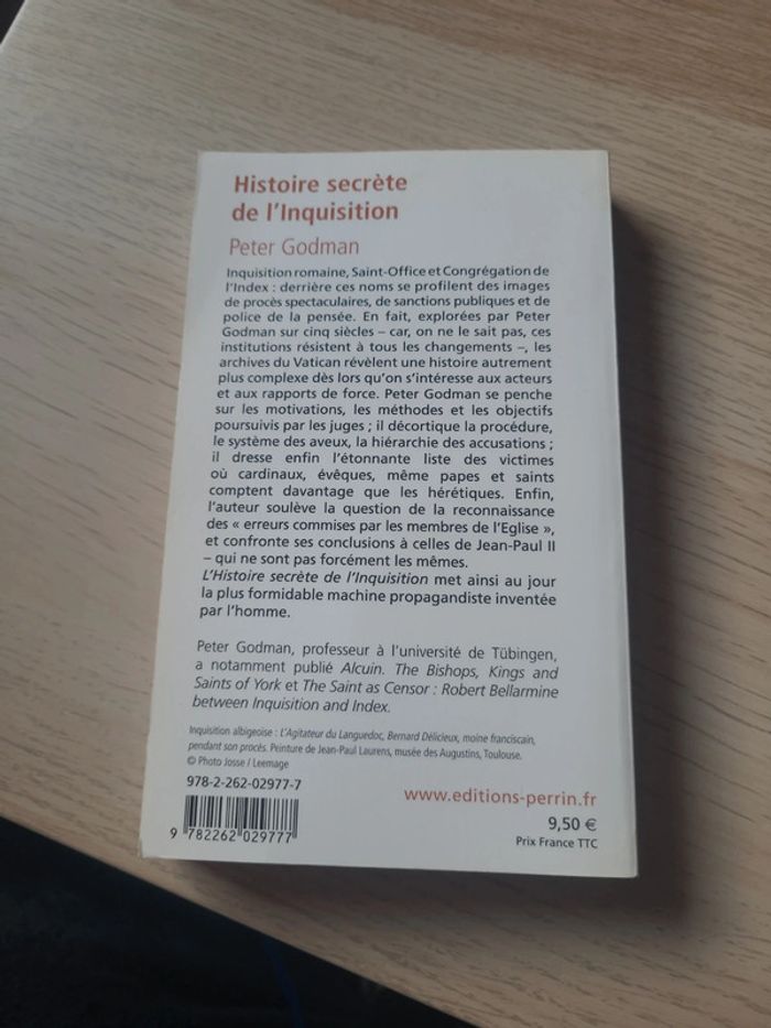 Histoire secrète de l'inquisition de Paul 3 à Jean paul 2 - photo numéro 2
