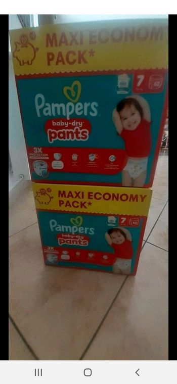 124 pants Pampers Baby Dry Taille 7