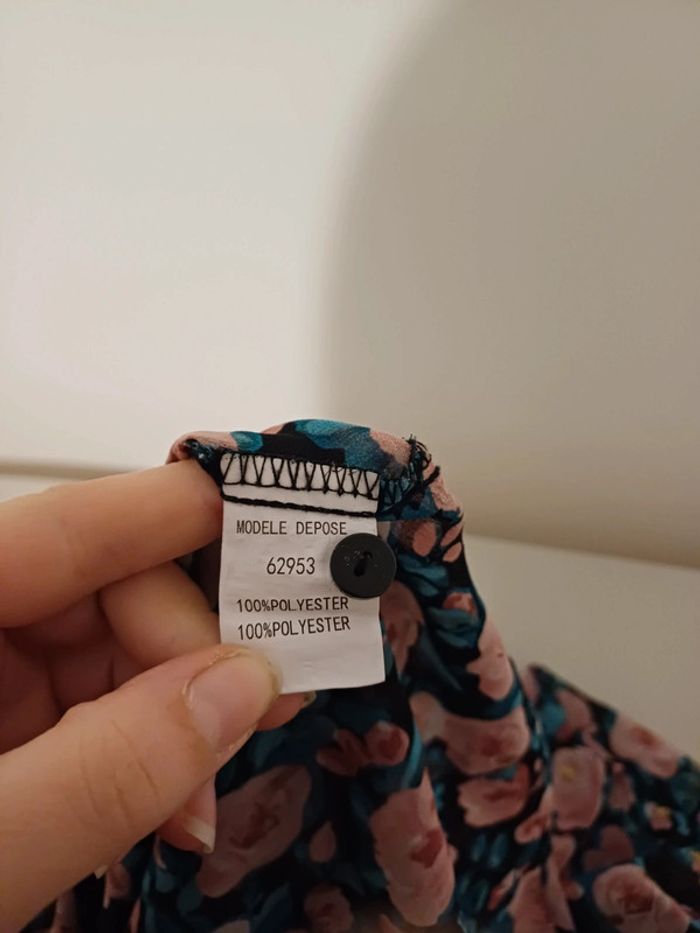 Chemise transparente fleurie Goa taille M 38 - photo numéro 11