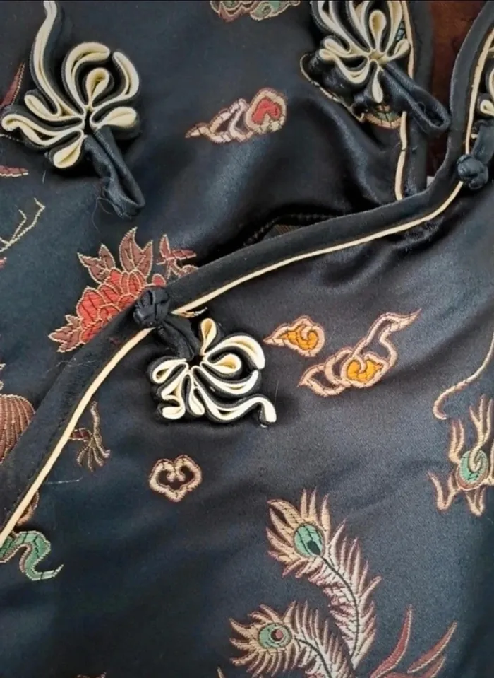 Belle robe asiatique en soie - photo numéro 2