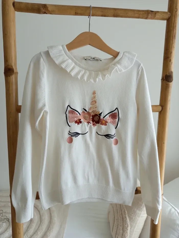 Pull Licorne 9 ans