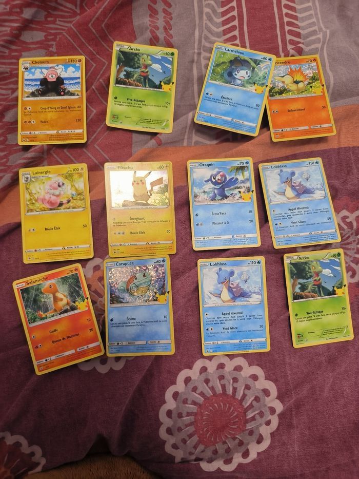 Lot de 54 carte pokémon