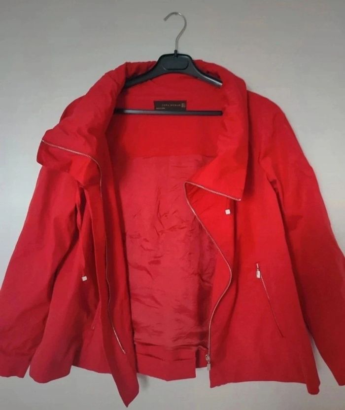 Veste rouge Zara taille S - photo numéro 6