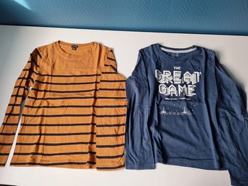 Lot tee shirt manches longues kiabi