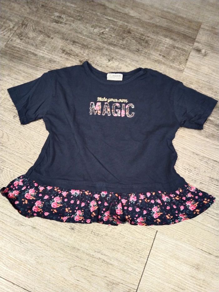 tee shirt manches courtes fleuri lc waikiki fille 4 ans