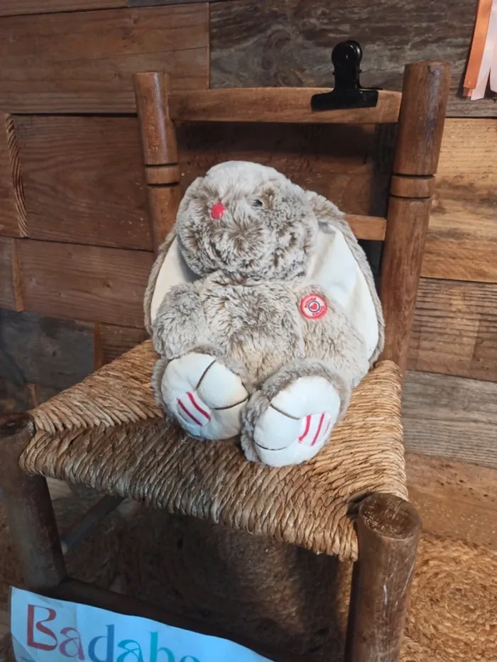 Peluche lapin rouge kaloo tbe - photo numéro 2