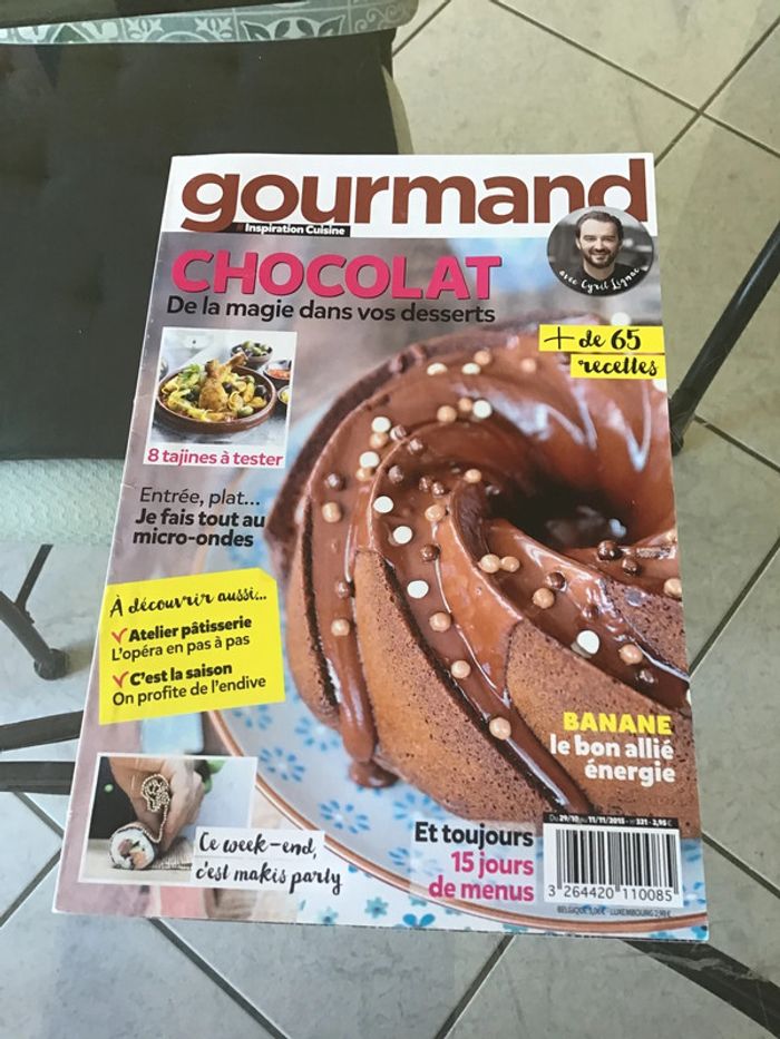 Livre de cuisine gourmand chocolat