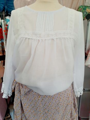 Blouse 36 blanche macramé  Vonda #lora11femme36