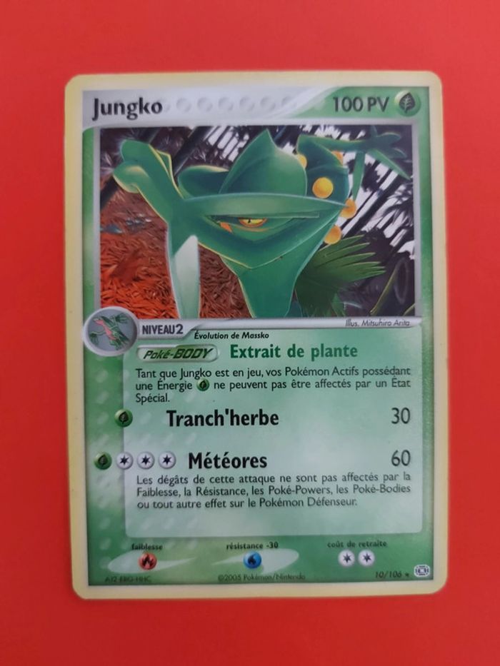 Carte pokémon rare Jungko