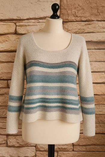 🌸Pull laine tons bleu Taille 40/42🌸