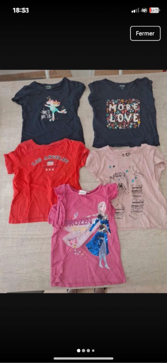 Lot de 5 tee shirts