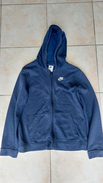 Sweat-shirt bleu marine garçon Nike taille XS