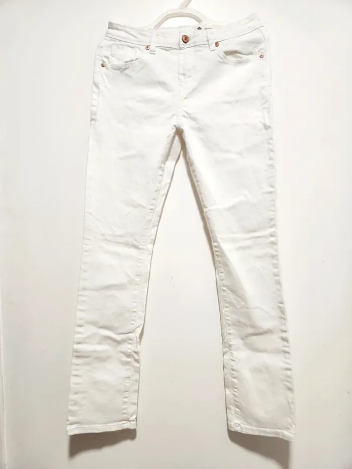 Jean blanc droit TEX - Taille 38
