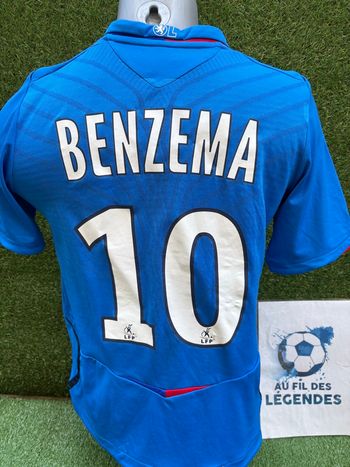 Maillot Benzema olympique lyonnais vintage 