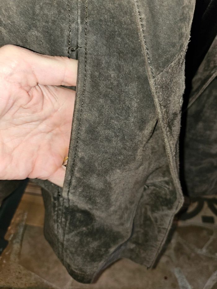 Veste en croûte de cuir M - photo numéro 2