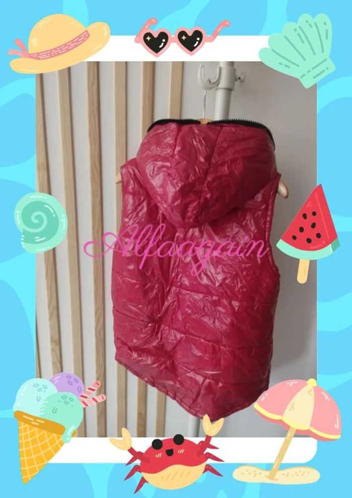Blouson sans manches rouge 6/8ans - photo numéro 2