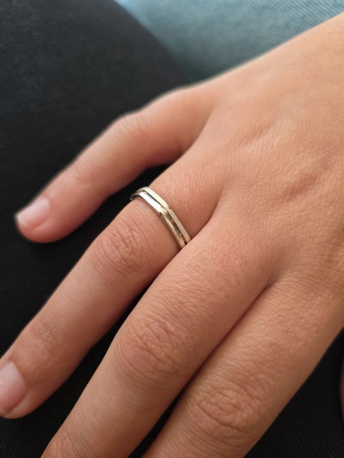 Bague argent taille 64