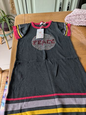 Robe fille 10ans orchestra lainage