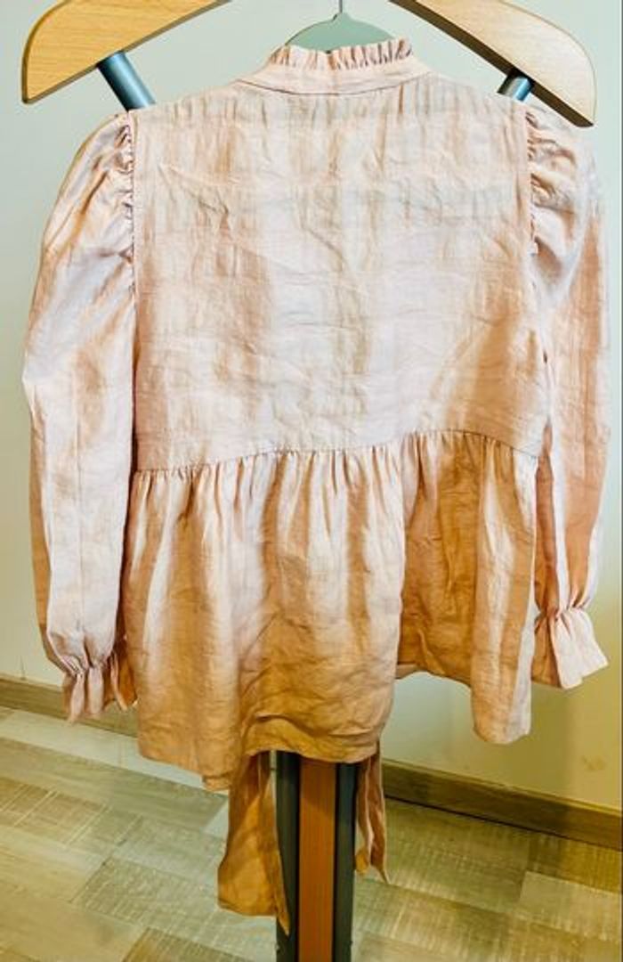 Haut rose poudré Zara (Trafaluc collection) - Taille XS - Très bon état - photo numéro 4